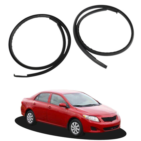 Silscvtt Roof Trim Molding Kit Sealing Strip Black Replacement for 2003-2008 Corolla