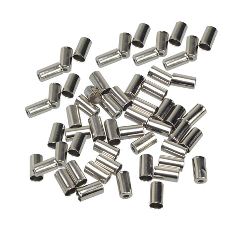 100 Pcs 5mm Bike Copper Brake Cable Tips Caps End Crimp Brake Cable Housing Ferrule End Caps Bike Accessory Part Replacement for Road Mountain Bikes