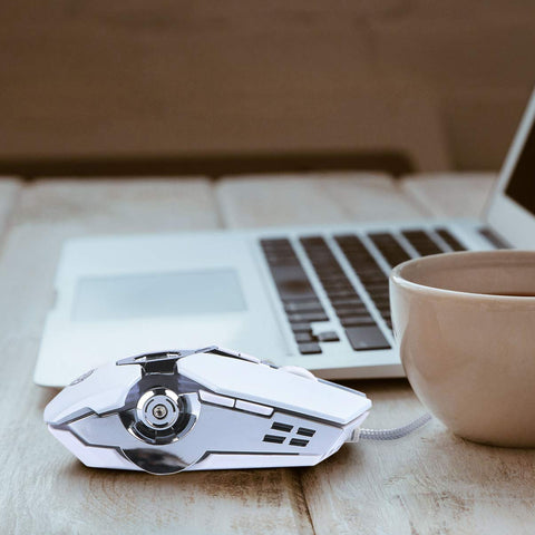 SOLUSTRE 1Pc Gaming Mouse Gaming Mouse LED Backlit Computers laptops Black Light Backlit Ergonomic Silent Gamer USB Link Work Notebook Birthday Present Plastic (Matte Electroplating Paint)