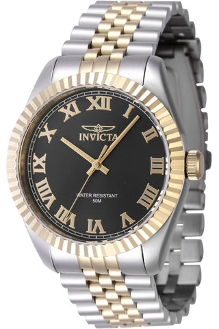 Invicta Specialty 47401 Men's Watch - Waterproof - Analogue - Quartz Movement - Stainless Steel with Black dial - 43mm