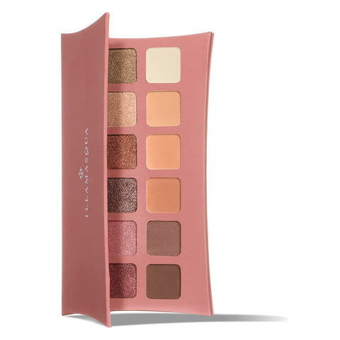Illamasqua Artistry Eyeshadow Palette Nude Unveiled - Highly Pigmented Satin Matte and Metallic Shimmer - 12 Versatile Shades - Vegan