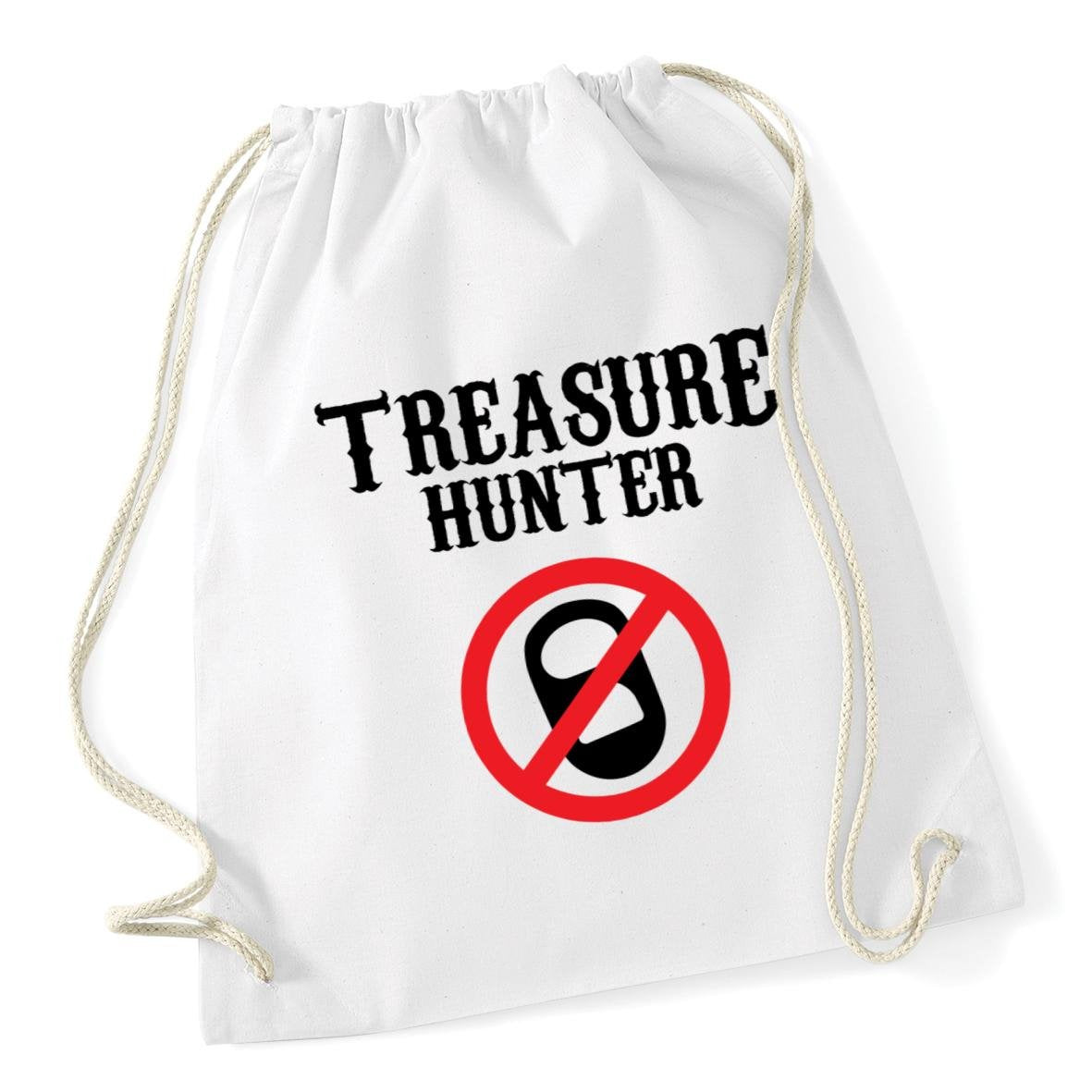 Hippowarehouse Treasure Hunter Metal Detecting Drawstring Cotton School Gym Kid Bag Sack 37cm x 46cm, 12 litres