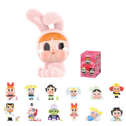 POP MART CRYBABY x Powerpuff Girls Series Figures, CRYBABY Blind Box Figures, Random Design Action Figures Collectible Toys Home Decorations, Holiday Birthday Gifts for Girls and Boys, Single Box