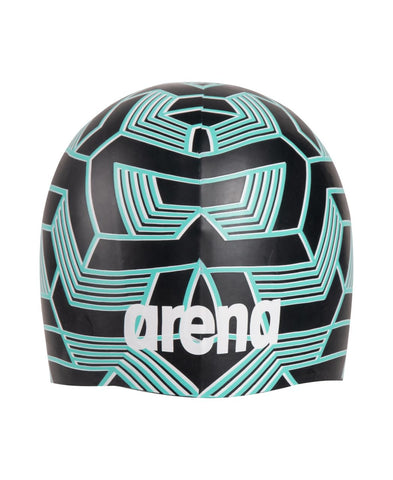 Arena Unisex Adult Poolish Molded Silicone Swim Cap for Training and Racing, One Size Fits Most, Escape/Light Blue