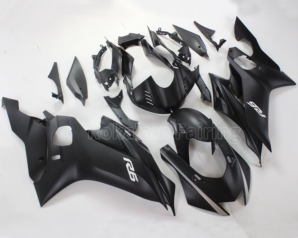 Body Parts Set YZF600 R6 2017 2018 2019 2020 Bodywork For Yamaha YZF R6 17-20 YZFR6 YZF-R6 2017-2020 Matte Black Sportbike Fairing Kit (Injection molding)