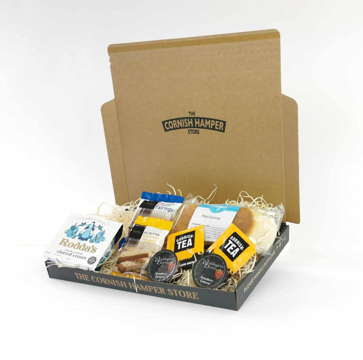 Cornish Cream Tea Hamper for One, Afternoon Tea, Food Hamper, Birthday Gift, Thank You Gift, Christmas Treat