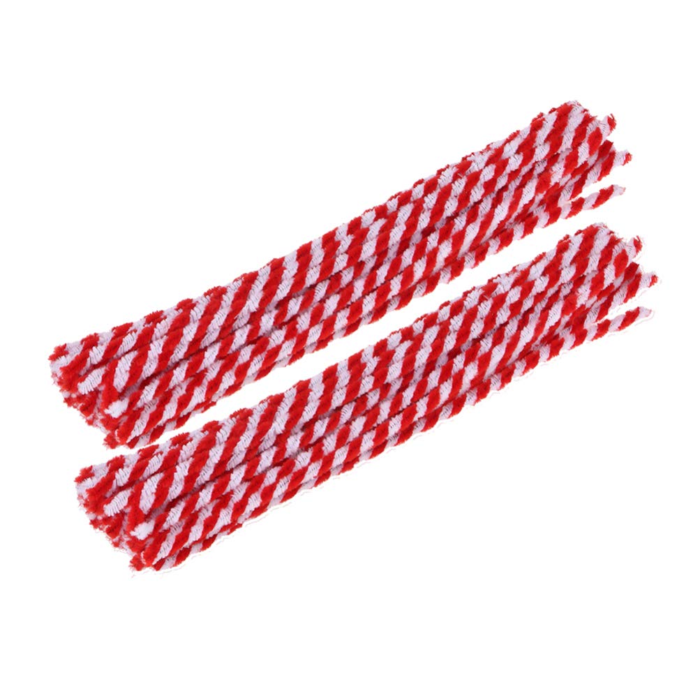 NUOBESTY 100pcs ?Cleaners?for?Craft?? Chenille Cleaner Christmas Chenille stem Craft Toys Cleaner Art Plush Cleaner Art Cleaners riolu Plush Decorate Child Hairy