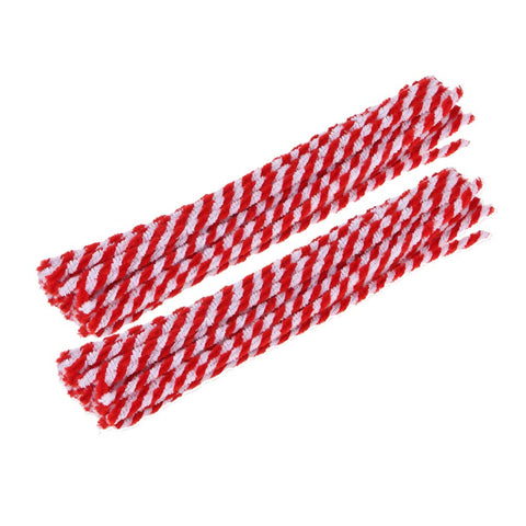NUOBESTY 100pcs ?Cleaners?for?Craft?? Chenille Cleaner Christmas Chenille stem Craft Toys Cleaner Art Plush Cleaner Art Cleaners riolu Plush Decorate Child Hairy
