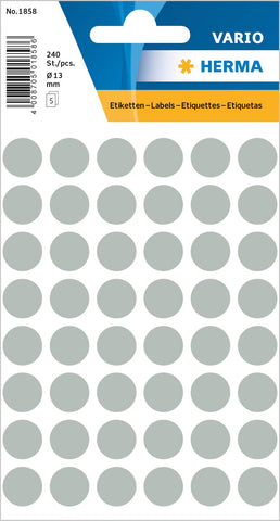 Label 12 MM Farbpunkt 240Et 1Pack Grey