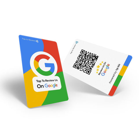 SCAN ME | Review Us On Google Tap Card | QR Code + NFC | 2 Pack | Ready To Be Activated Instantly | Boost Business Reviews | Google Review Tap Card | Version 2.0
