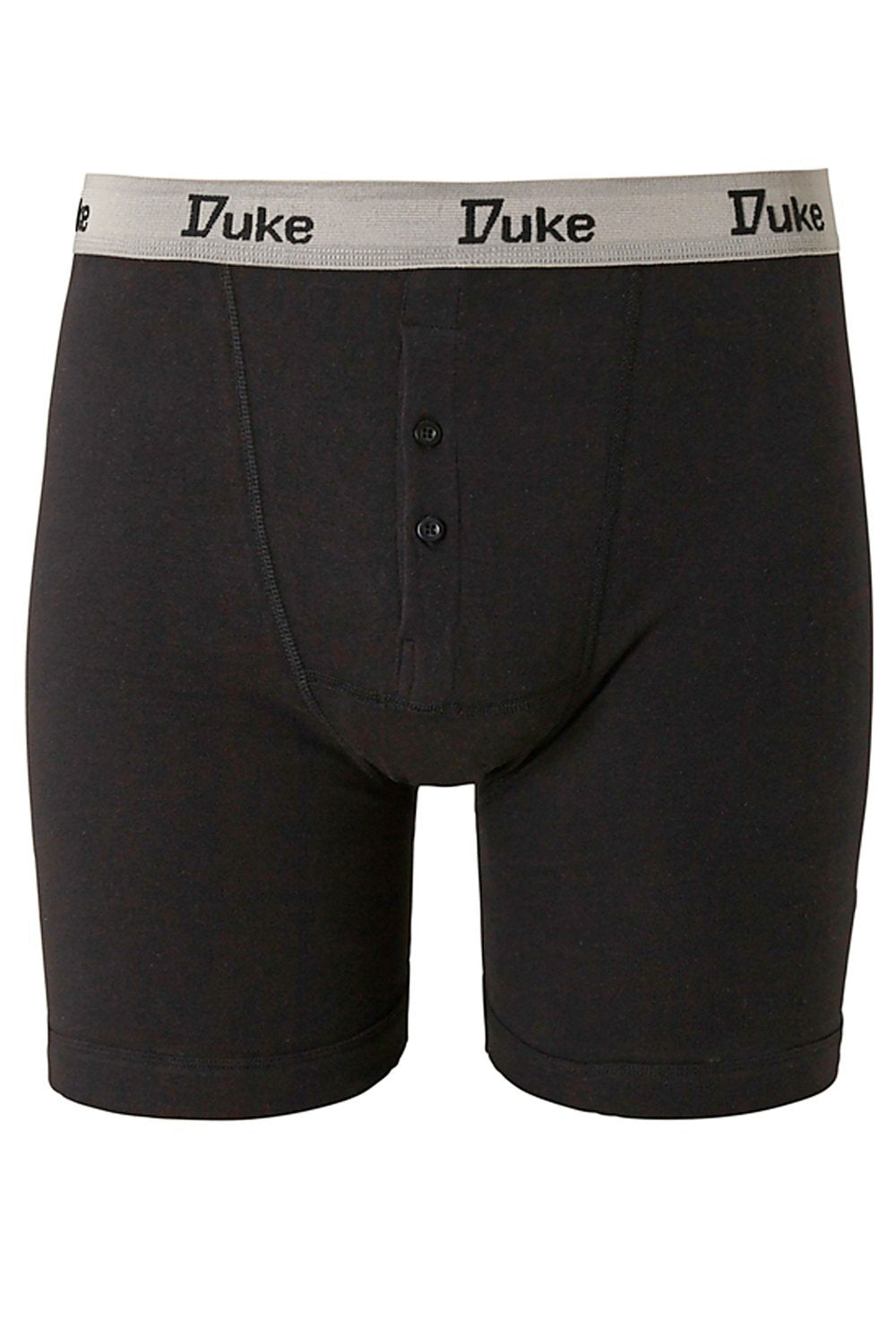 Duke London Mens King Size 3 Pack Cotton Boxer Shorts - 5XL Black