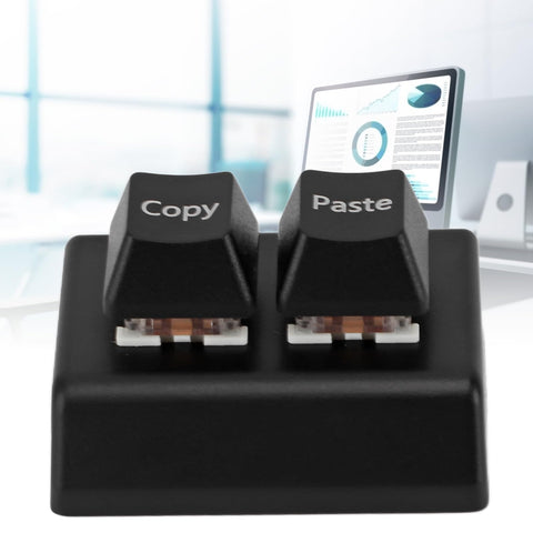 ciciglow 2 Keys Copy Paste Red Switch USB C Mini Mechanical Keypad, Plug and Play, Programmable Design, Suitable for Gaming Office Media