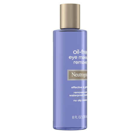 Neutrogena Oil-Free Eye Makeup Remover & Cleanser, Gentle & Non-Greasy Makeup Remover for Waterproof Mascara, Twin Pack, 8 Fl Oz (Pack of 2)