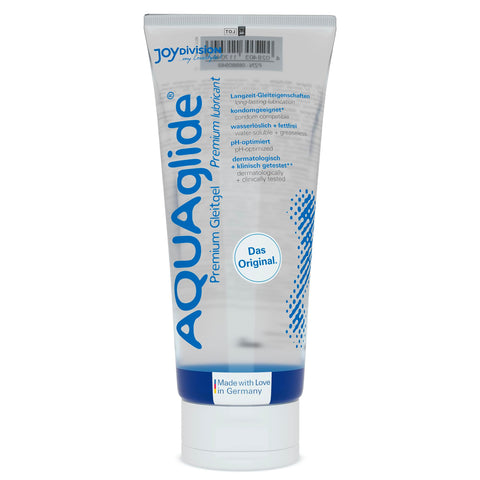 Joydivision Original AQUAglide 200 ml Lubricant Natural, Crystal Clear & Vegan Lubricant, pH-Optimized and Latex Condom Compatible.