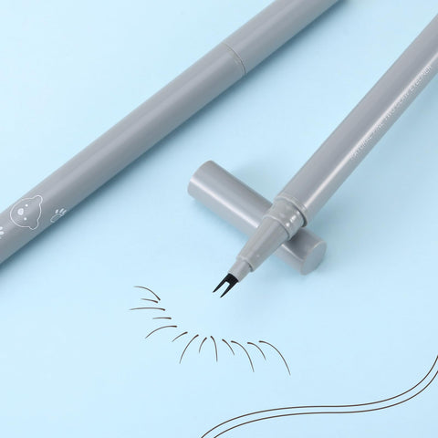 Boobeen Lower Eyelash Pencil, Double Tip Lower Eyelash Liner, Waterproof Liquid Eyeliner Pen, Precise Definition, Create to Natural Look Manga Lashes