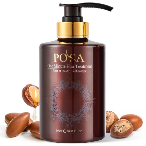 NUSPA 1 Minute Rescue Keratin Hair Conditioner, Moisturizing Argan Oil Hair Mask,Deep Repairing Damaged Hair Treatment, Heat Protectant UV-Protective Sulfate Free Conditioner for Dry,Damaged Hair