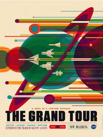 New York Puzzle Company - NASA The Grand Tour - 1000 Random Cut Jigsaw Puzzle for Adults by Invisible Creature