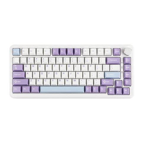 MechLands AK820 MAX HE Rapid Trigger Keyboard, Wired/Wireless Gaming Keyboard, Hall Effect Gasket Mechanical Keyboard, Adjustable Actuation, Magnetic Switches, RGB for Win/Mac (White, Wired)