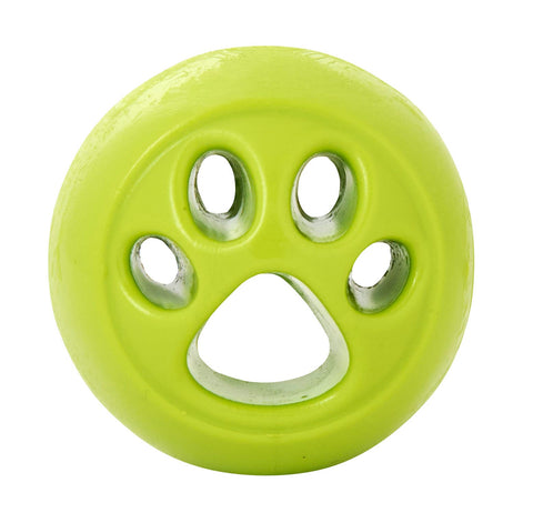 Planet Dog Orbee-Tuff Nooks Green Paw Print Treat-Dispensing Dog Toy