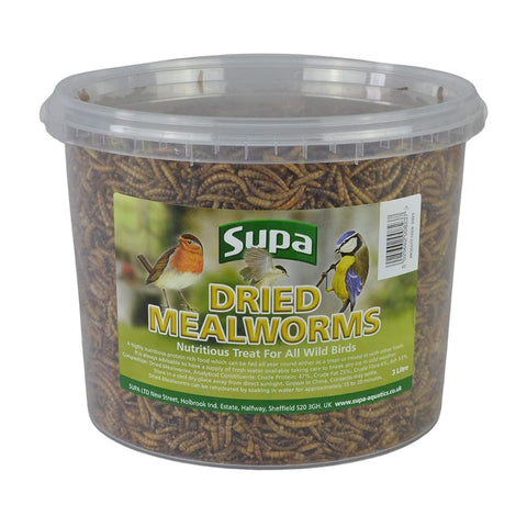 3 x Dried Mealworms - Wild Bird Food/Treat 3Ltr