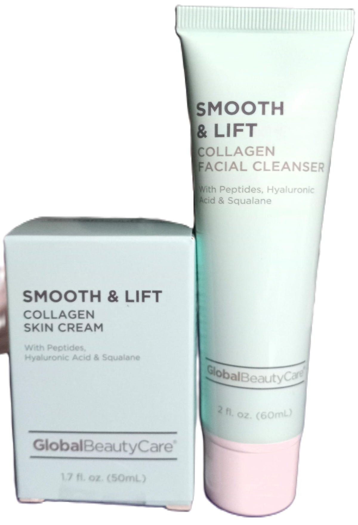 Generic SET : 1. SMOOTH & LIFT COLLAGEN SKIN CREAM, With peptides, hyaluronic acid and squalane 1.7 FL OZ 1. SMOOTH & LIFT COLLAGEN FACIAL CLEANSER With peptides, hyaluronic acid and squalane 2 FL OZ