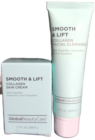 Generic SET : 1. SMOOTH & LIFT COLLAGEN SKIN CREAM, With peptides, hyaluronic acid and squalane 1.7 FL OZ 1. SMOOTH & LIFT COLLAGEN FACIAL CLEANSER With peptides, hyaluronic acid and squalane 2 FL OZ