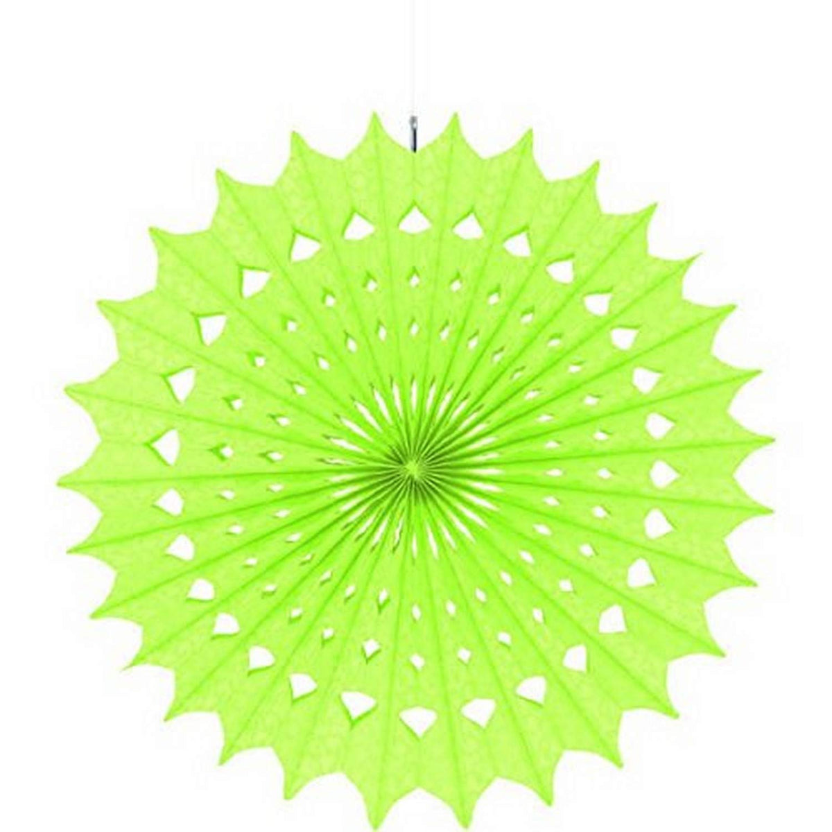 Amscan Honeydew Fabric Printed Hanging Fan Decorations | Wedding and Engagement Party | 1 piece
