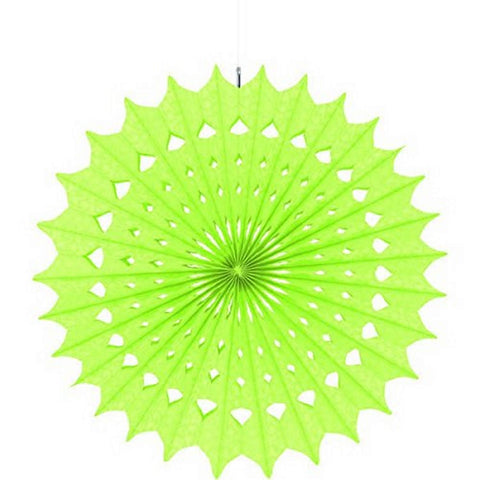 Amscan Honeydew Fabric Printed Hanging Fan Decorations | Wedding and Engagement Party | 1 piece