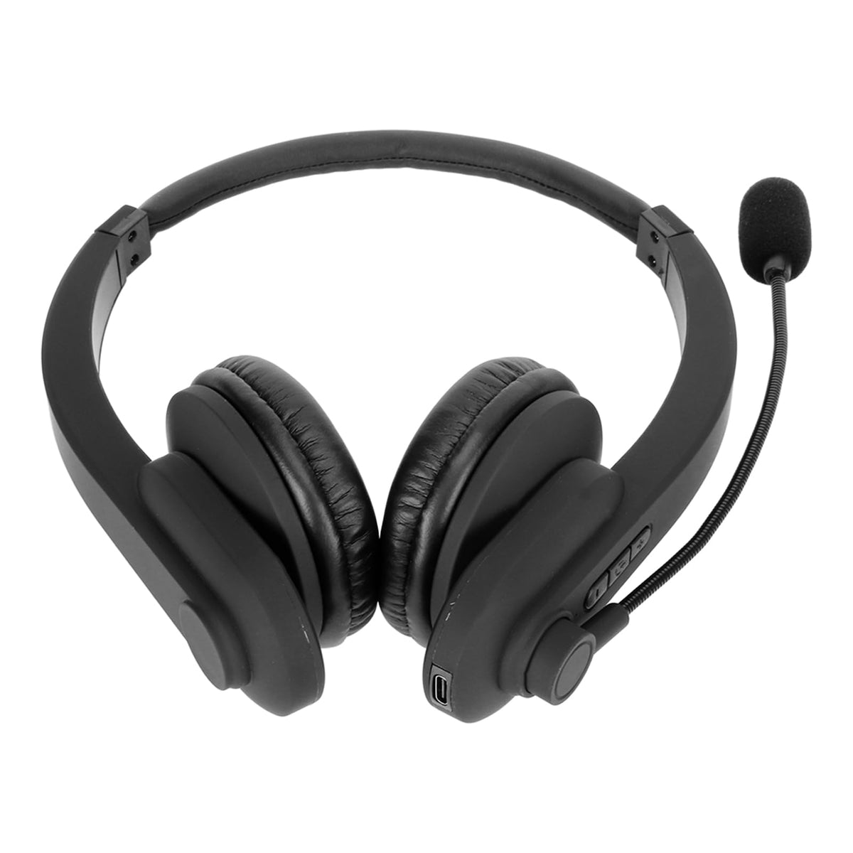 Telephone Headset, Wireless Headset 300mAh Rotatable Microphone Noise Reduction 5.0 for Office