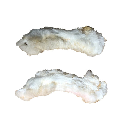 Pawstrading Furry Rabbit Feet Dog Chew 1kg Natural 100% Air Dried with Bone