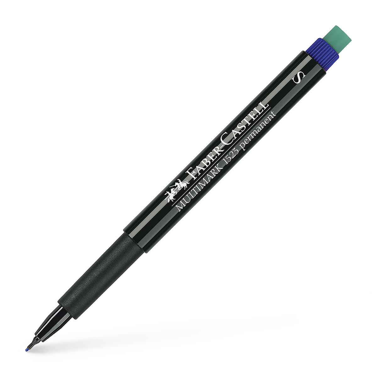 Faber-Castell 152351 Permanent Markers (S) 1pezzo Permanent Marker - Blue (Blue, Black, Blue, Plastic, Pack of 1) (S)