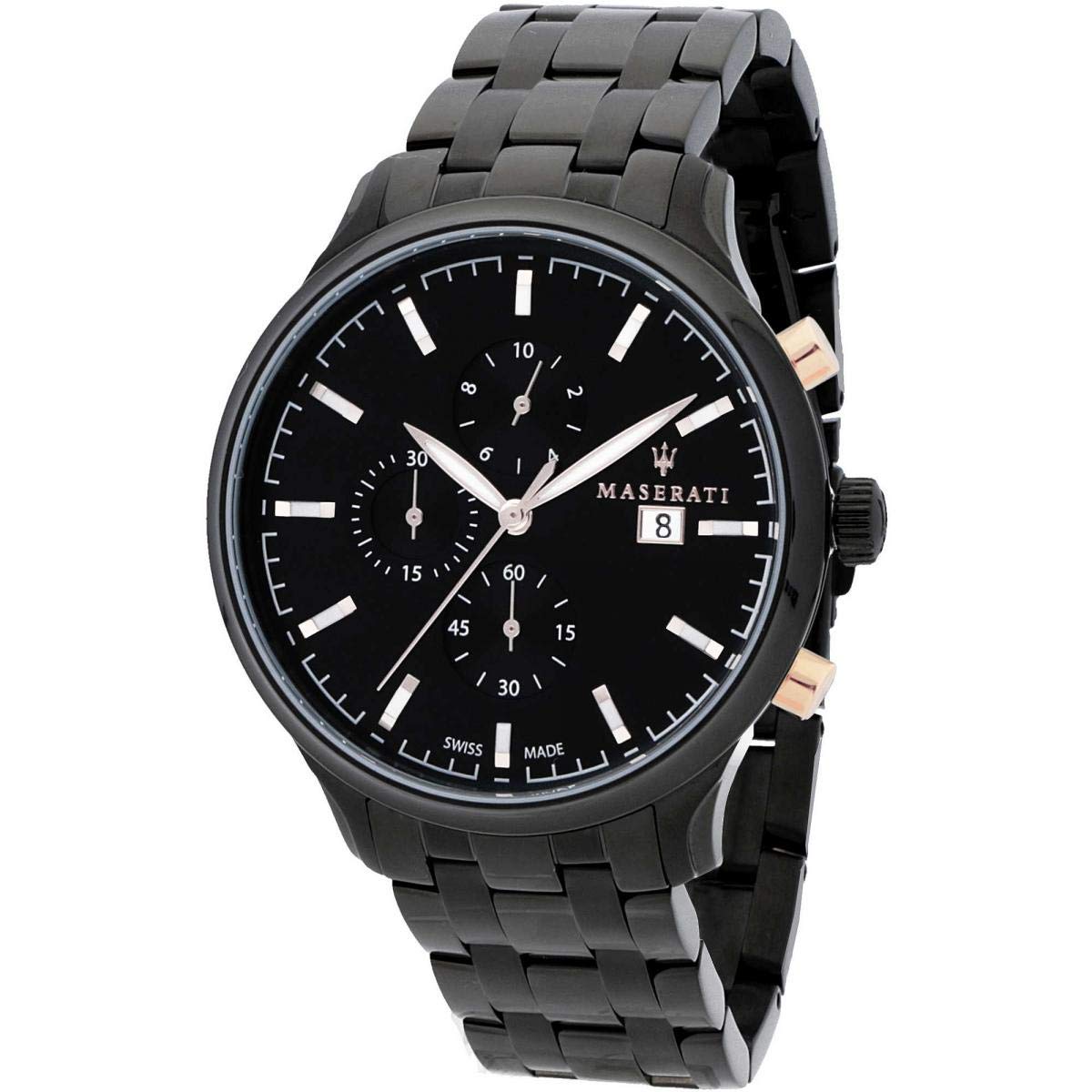 Maserati Men's Chronograph Quartz Watch with Stainless Steel strap 8033288734543