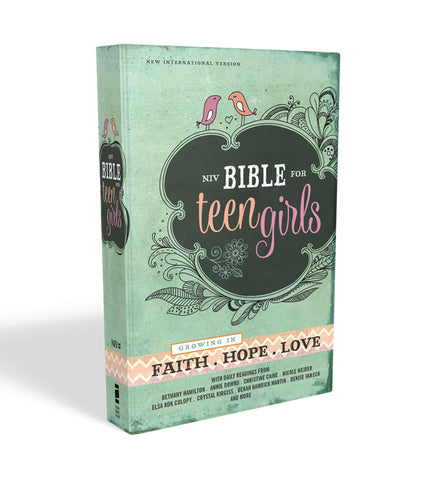 NIV, Bible for Teen Girls, Hardcover: Growing in Faith, Hope, and Love