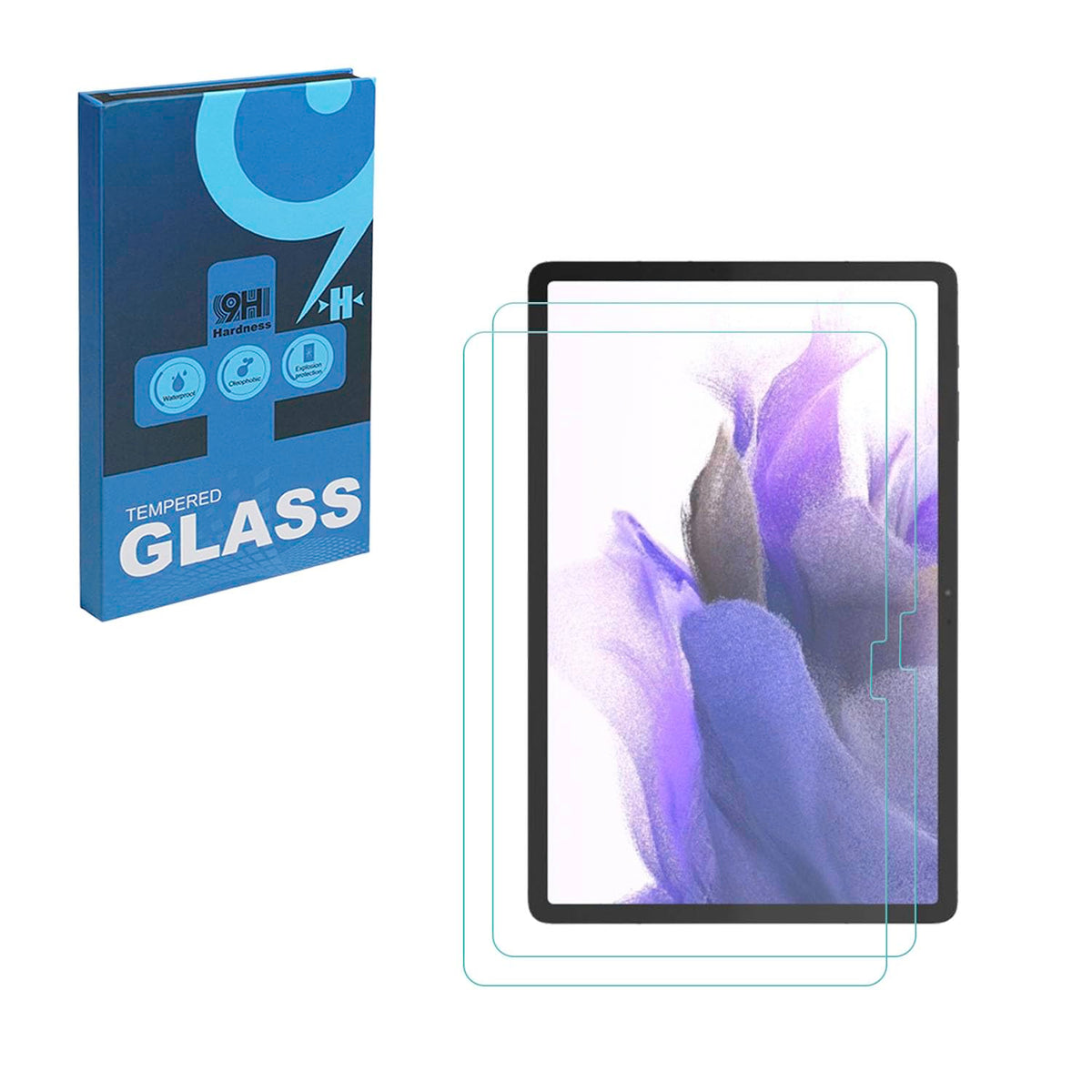 Samsung Galaxy Tab S7 FE 5G / S9 FE Plus / S9 Plus / S8 Plus 12.4 Inch Tempered Glass Film Anti-Scratch Bubble Free High Definition