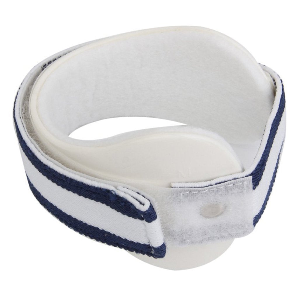 Gokoti 1pc Adjustable Tennis Elbow Support Epicondylitis Clasp Pain Relief White (M)
