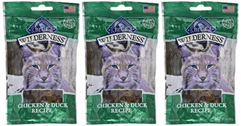 Blue Buffalo Wilderness Cat Treats-Chicken/Duck (Pack of 3)