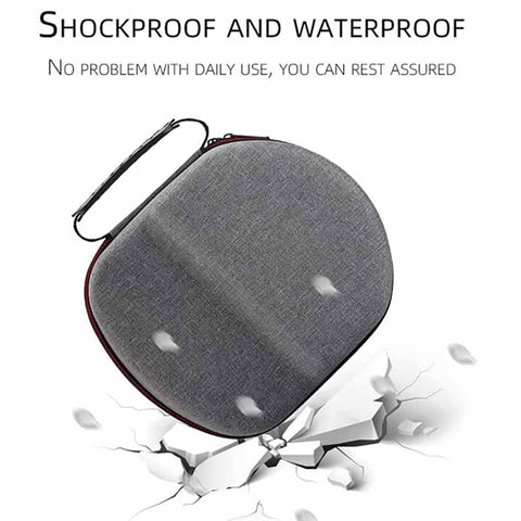 Case for Oculus Quest 2/Quest 3/Vision Pro Original/Elite Version VR Headset Accessories, VR Headset Carrying Case with Built-in Storage Compartment (Grey)