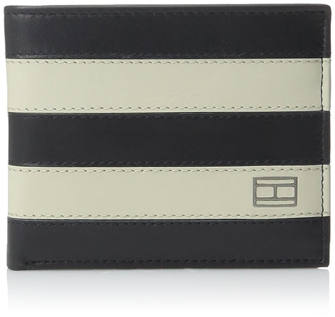 Tommy Hilfiger Men's Worchester Passcase with Removable Card Case, Navy/Bone, One Size