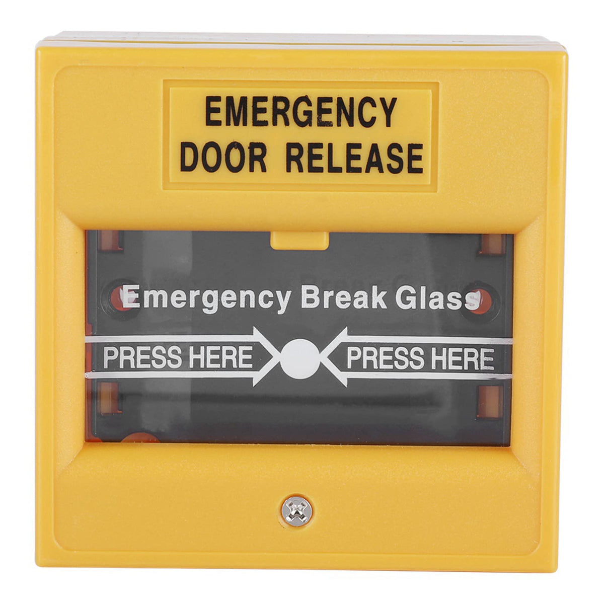 Door Emergency Exit Fire Alarm Button, Emergency Door Release Safety Glass Broken Alarm Switch for Home/Business Security Fire Emergency Box