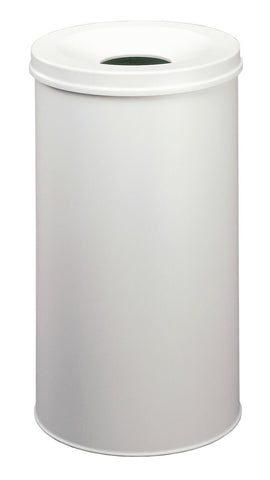 Durable Self-Extinguishing Metal Waste Bin Grey 60 Litre Capacity | Stylish and Modern Finish | for Complete Safety In The Office, Warehouse, School, etc.