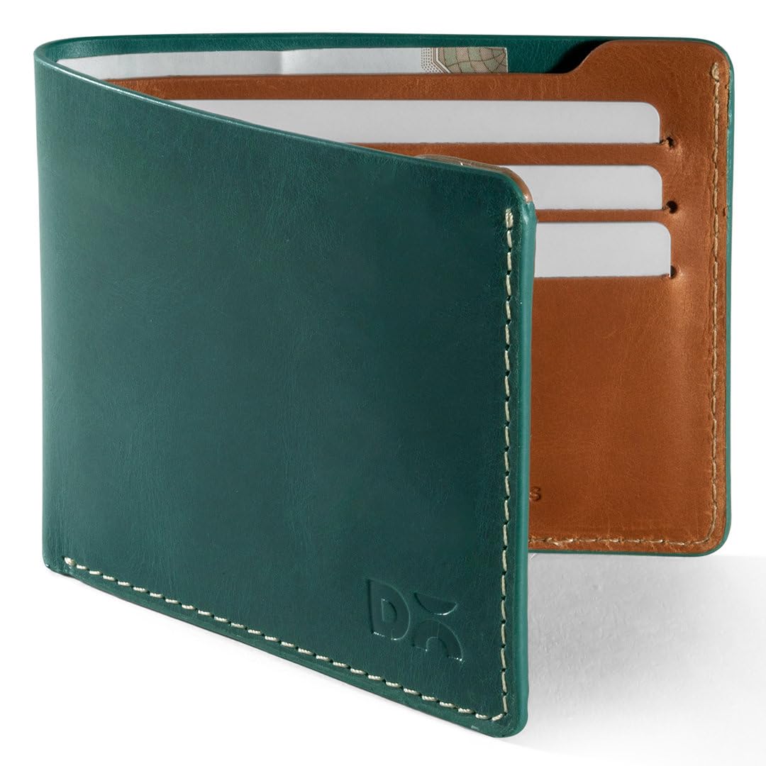 DailyObjects UrbanGentleman Leather Bifold Wallet for Men | Vegan Leather | Holds up to 8 Credit/Debit/ATM Cards | Slim & Easy to Fit | Handcrafted Money Purse