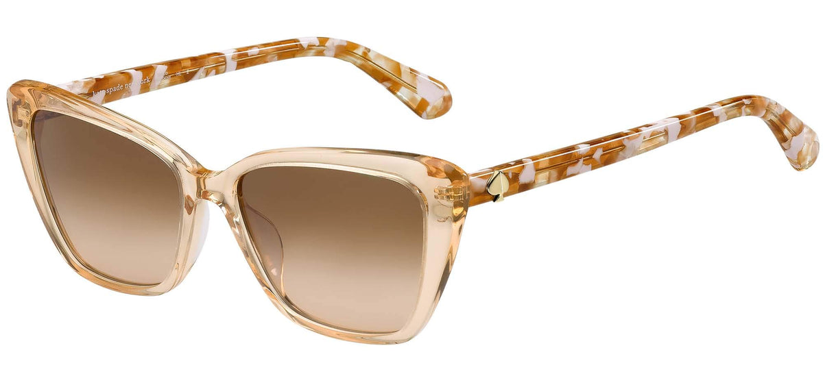 KATE SPADE Women's Lucca/G/S Sunglasses, MelocotÃ³n/MarrÃ³n Gradiente, 55