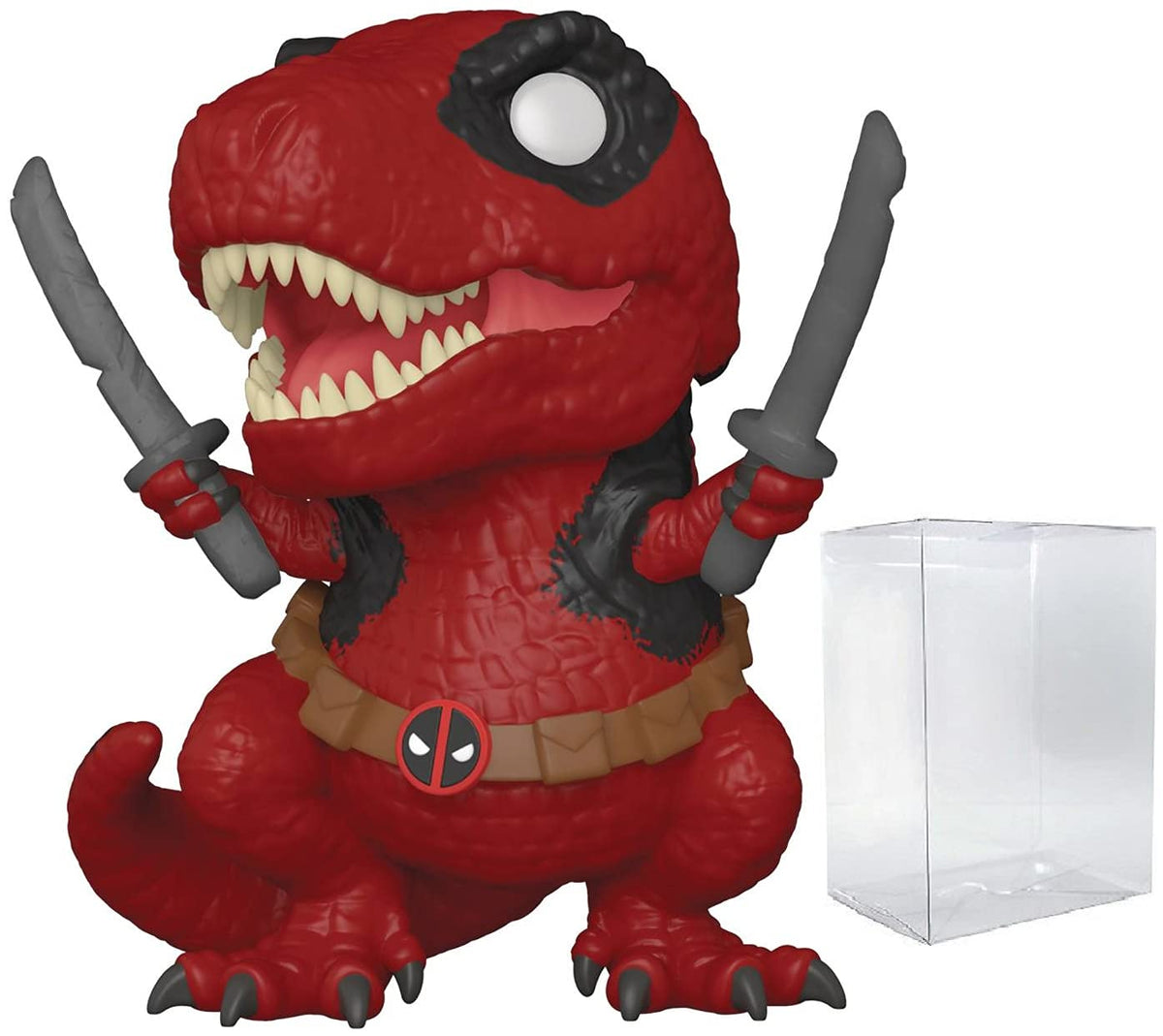 POP Marvel: Deadpool Parody - Dinopool Funko Pop! Vinyl Figure (Bundled with Compatible Pop Box Protector Case), Multicolor, 3.75 inches