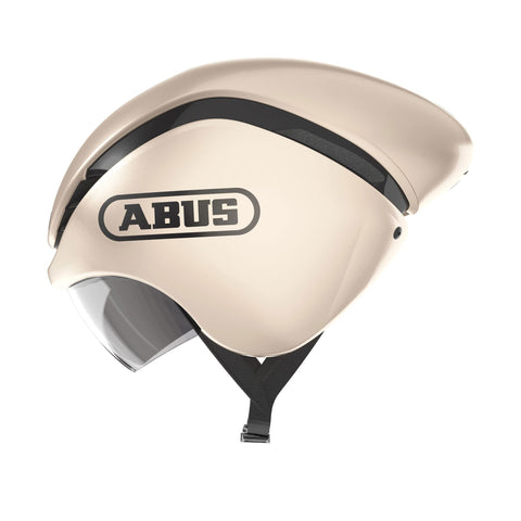 ABUS GameChanger TT Time Trial Helmet - Aerodynamic Cycling Helmet with Optimal Ventilation for Men and Women - gold, Size S
