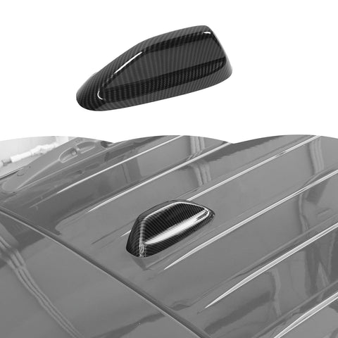 RT-TCZ Carbon Fiber Roof Antenna Cover Trim Decoration Exterior Accessories for Dodge Durango 2014-2024,for Dodge Ram 2018-2024,for Jeep Grand Cherokee 2021-2024