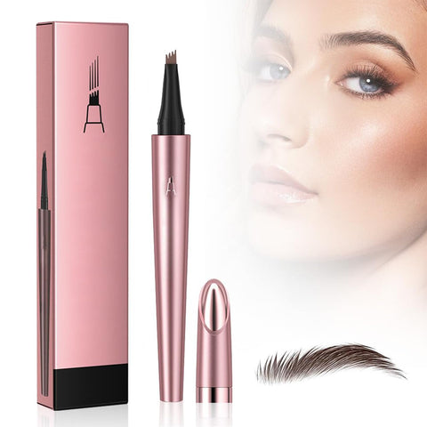 Generic 2024 New Magic Eyebrow Pencil, 3D Waterproof Microblading Eyebrow Pencil Contouring Pen, 4-Tipped Precise Brow Pen, Long-Lasting Natural Fine Stroke Eyebrow Pencil (1pcs)