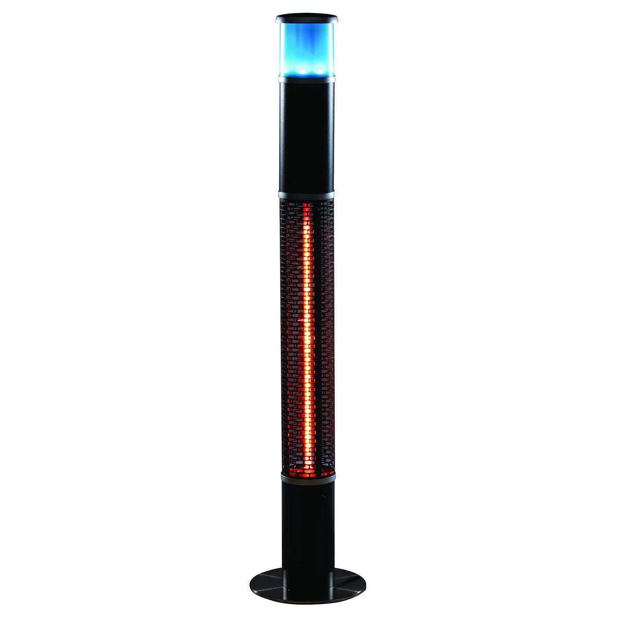 Daewoo 3-in-1, 1500W Light up Patio Heater Remote Control Integrated Bluetooth Speaker360 Ambient heat