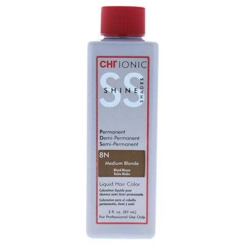 CHI Ionic Shine Shades Liquid Hair Color for Unisex, 8N Medium Blonde, 3 Ounce