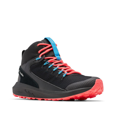 Columbia Women's Trailstorm Mid Waterproof, Black/White, 6