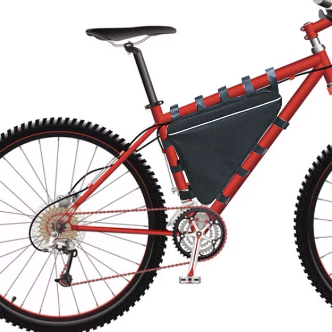 Bike Frame Bags,Bike Bag, Bicycle Triangle Frame Bag Electric Bike Li-ion Battery Storage Bag Pouch Accessories